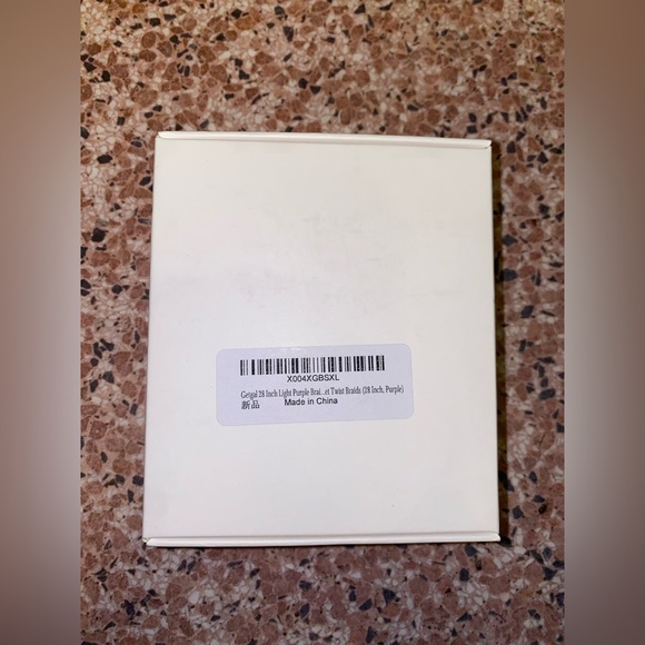 28 Inch Light Purple Braiding Ponytail 120G Pre Styled Braid Hair Synthetic - Picture 3 of 3